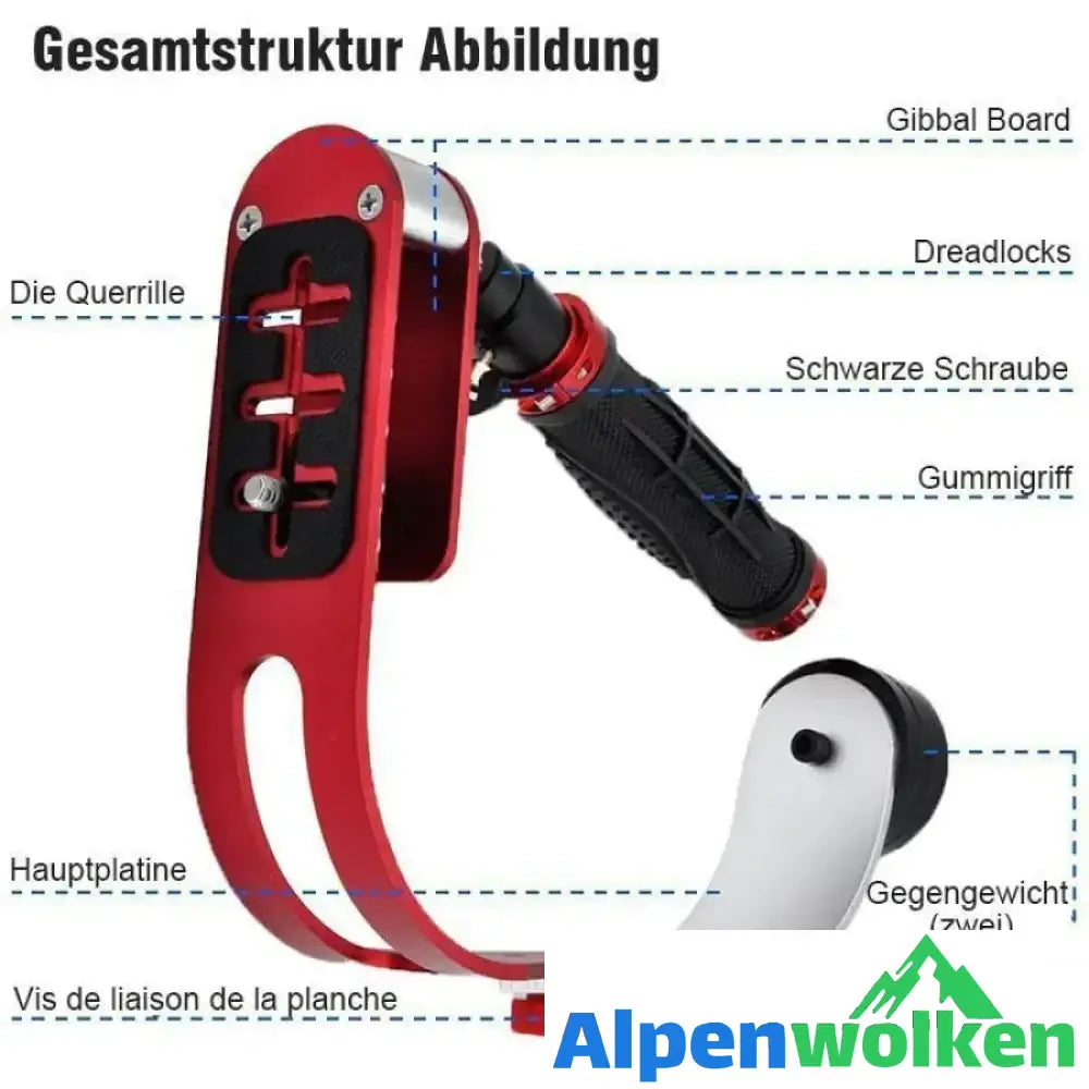 Alpenwolken - Handheld Kamera Stabilisator, mit Handyhalter