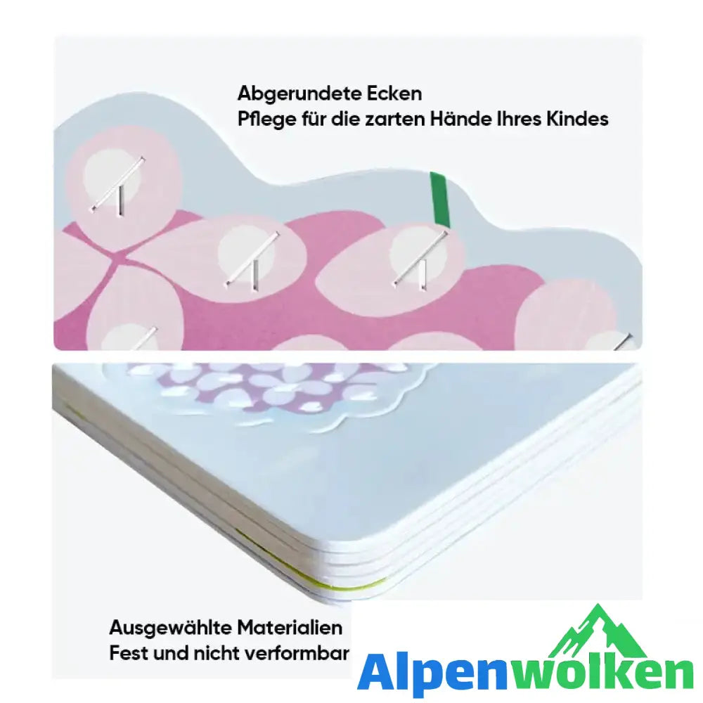 Alpenwolken - Handmalerei für Kinder