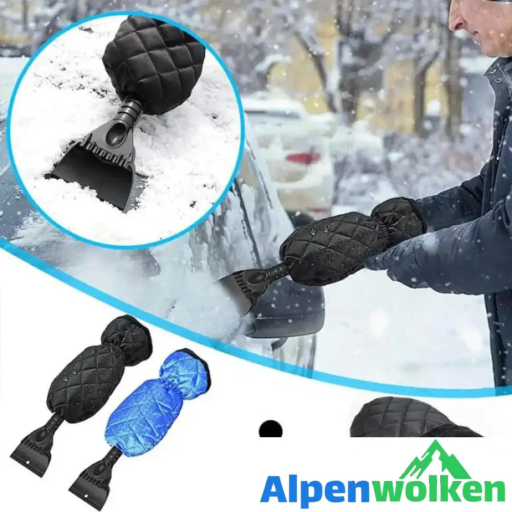 Alpenwolken - Handschuhe mit Schneeschaufel Schneeschaber