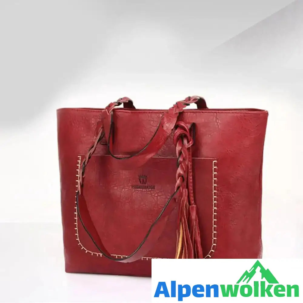 Alpenwolken - Handtaschen aus Leder für Damenmode