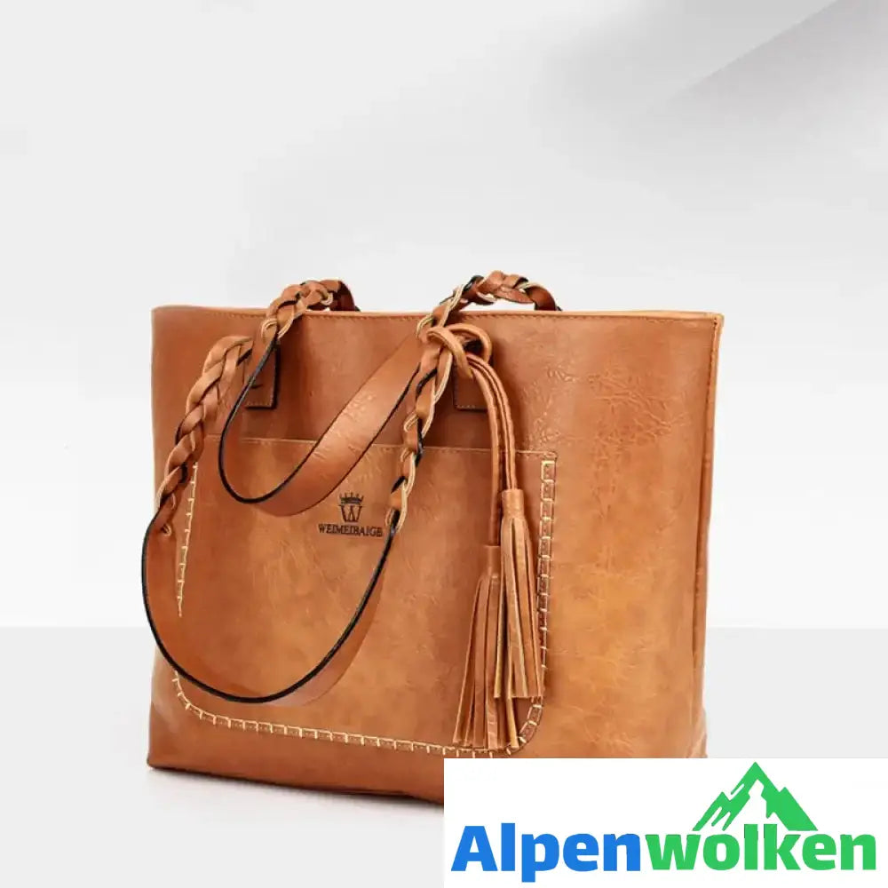 Alpenwolken - Handtaschen aus Leder für Damenmode