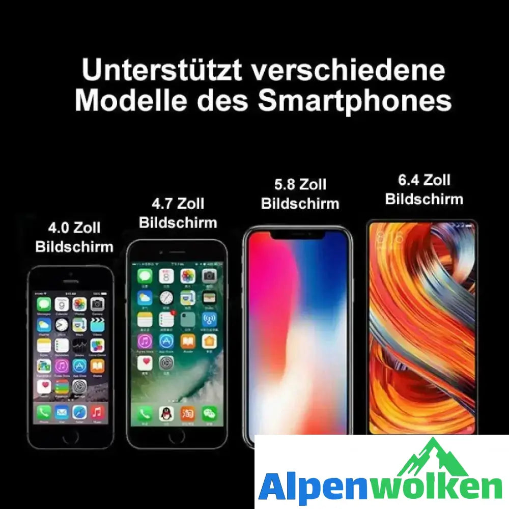 Alpenwolken - Handy Lüfter Halterung mit Ladefunktion