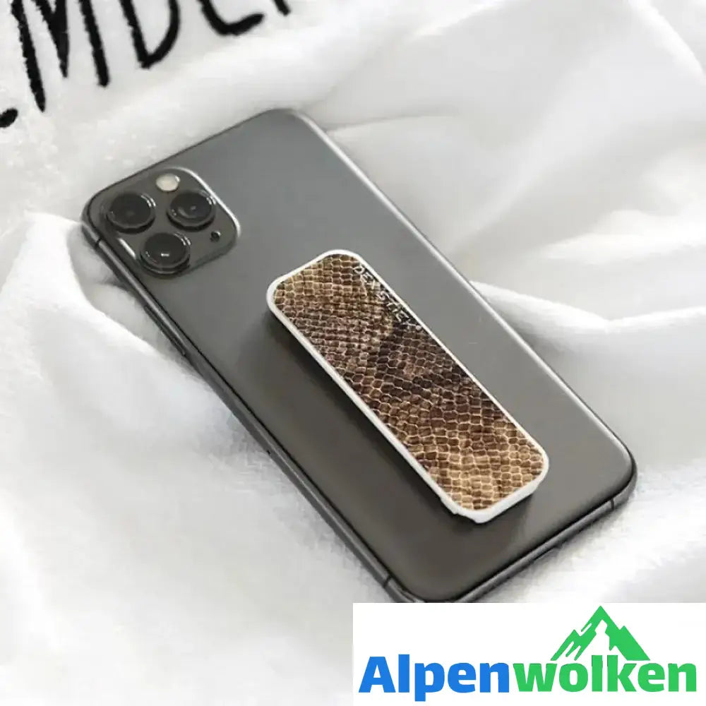 Alpenwolken - Handy Ring Halter Schlangenhautmuster