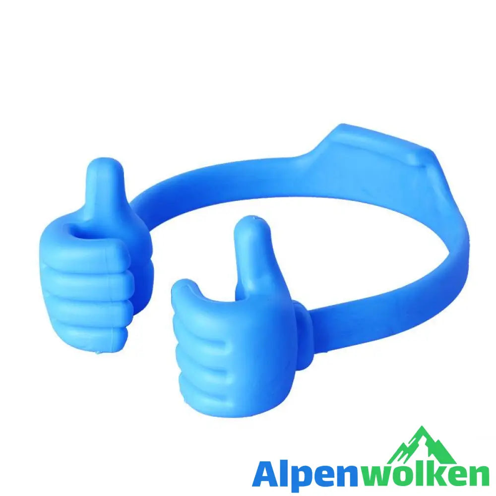 Alpenwolken - Handyshalterung Mit Daumen Hoch blau