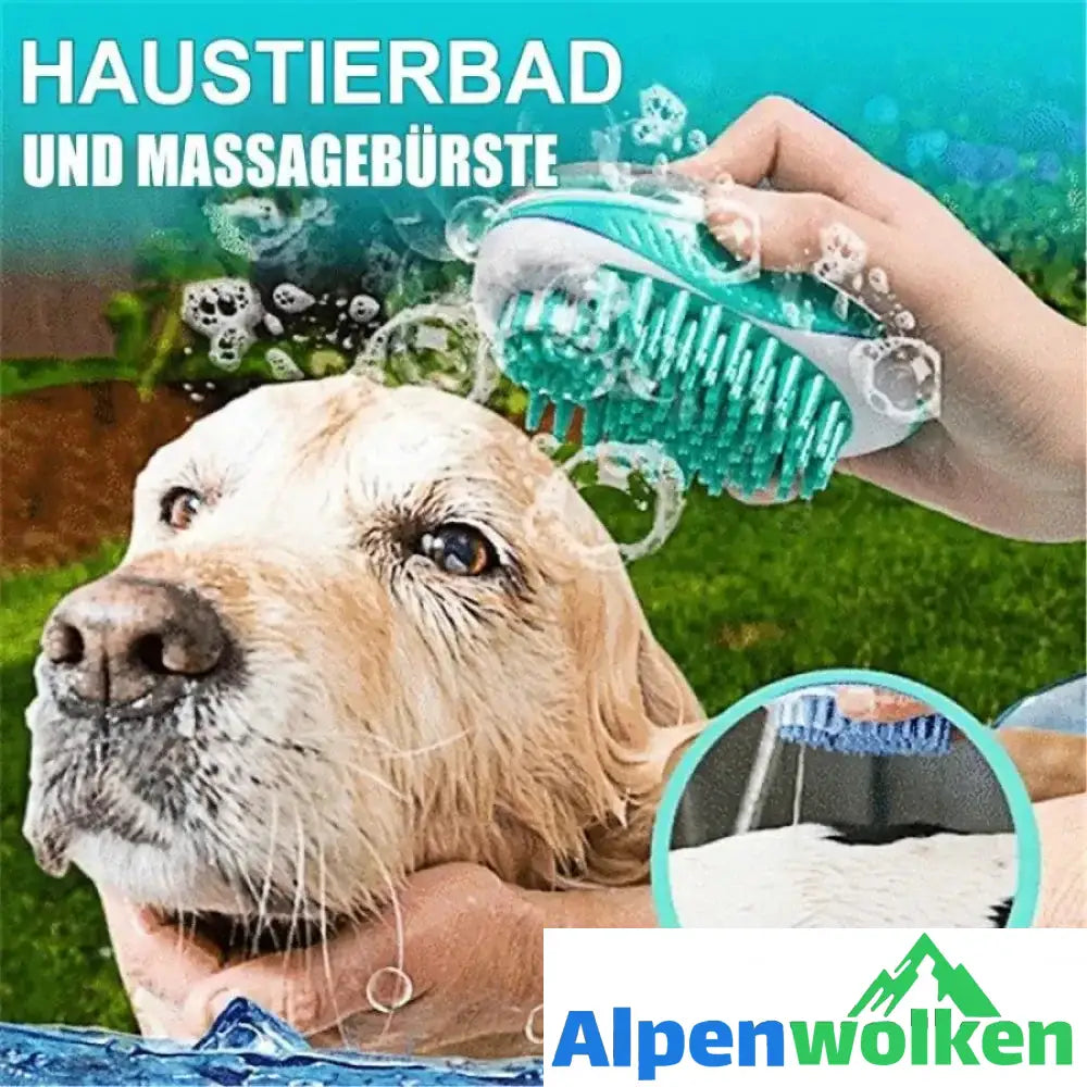 Alpenwolken - Haustierbad und Massagebürste