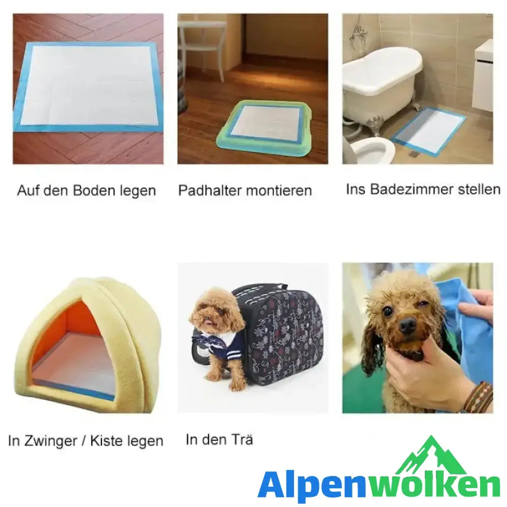 Alpenwolken - Haustierwindeln, Einwegverdickung, desodorierend, saugfähig, Hund, Windel, Training, Hundewindeln