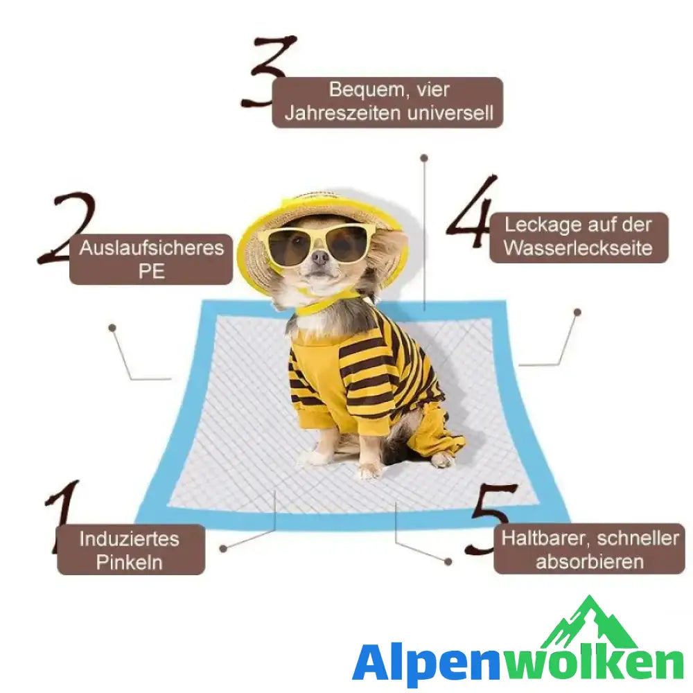 Alpenwolken - Haustierwindeln, Einwegverdickung, desodorierend, saugfähig, Hund, Windel, Training, Hundewindeln