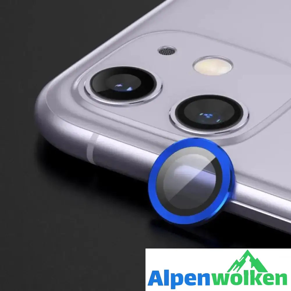 Alpenwolken - HD iPhone Kamera Objektivschutz blau