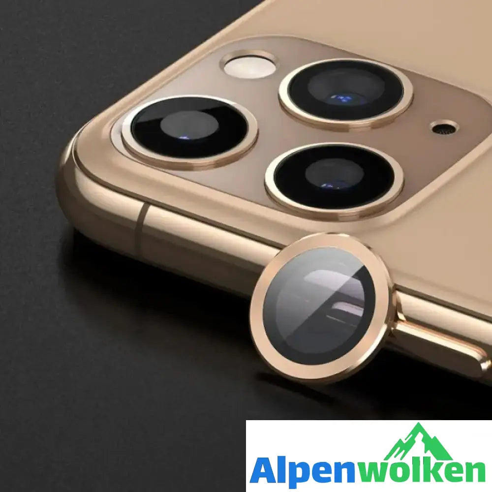 Alpenwolken - HD iPhone Kamera Objektivschutz gold