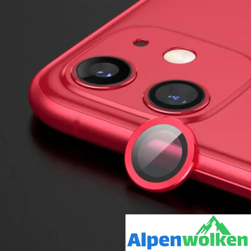 Alpenwolken - HD iPhone Kamera Objektivschutz rot