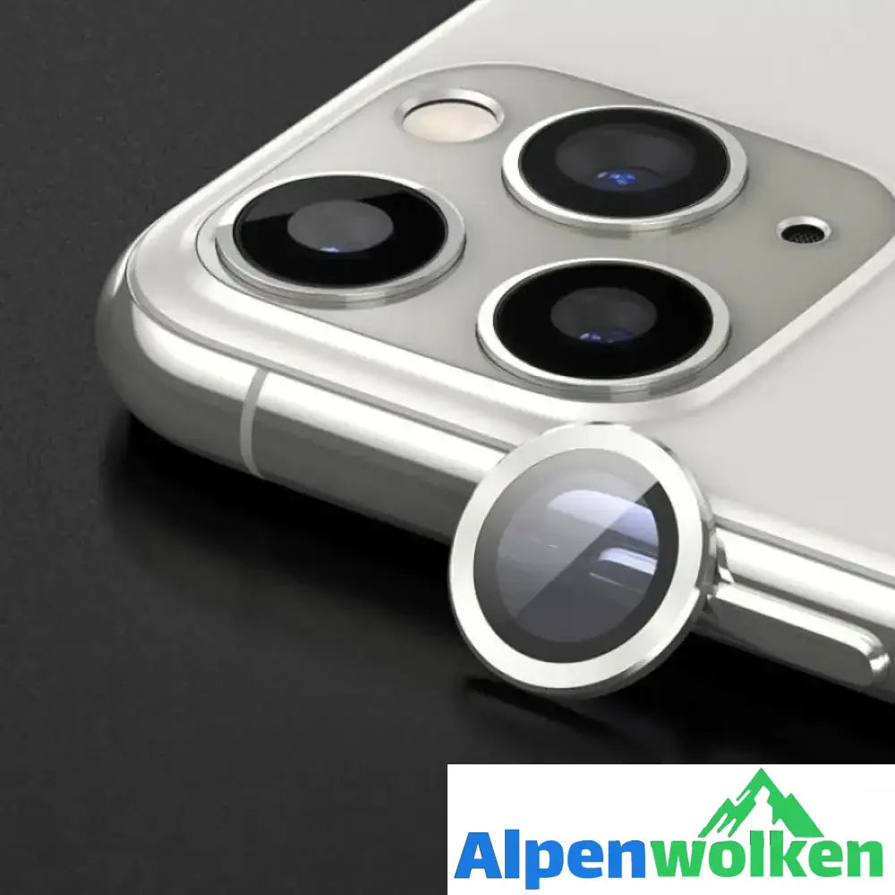 Alpenwolken - HD iPhone Kamera Objektivschutz silber