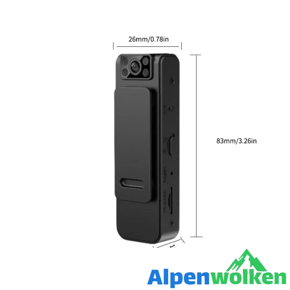 Alpenwolken - HD-Kamera mit magnetischem Rückclip