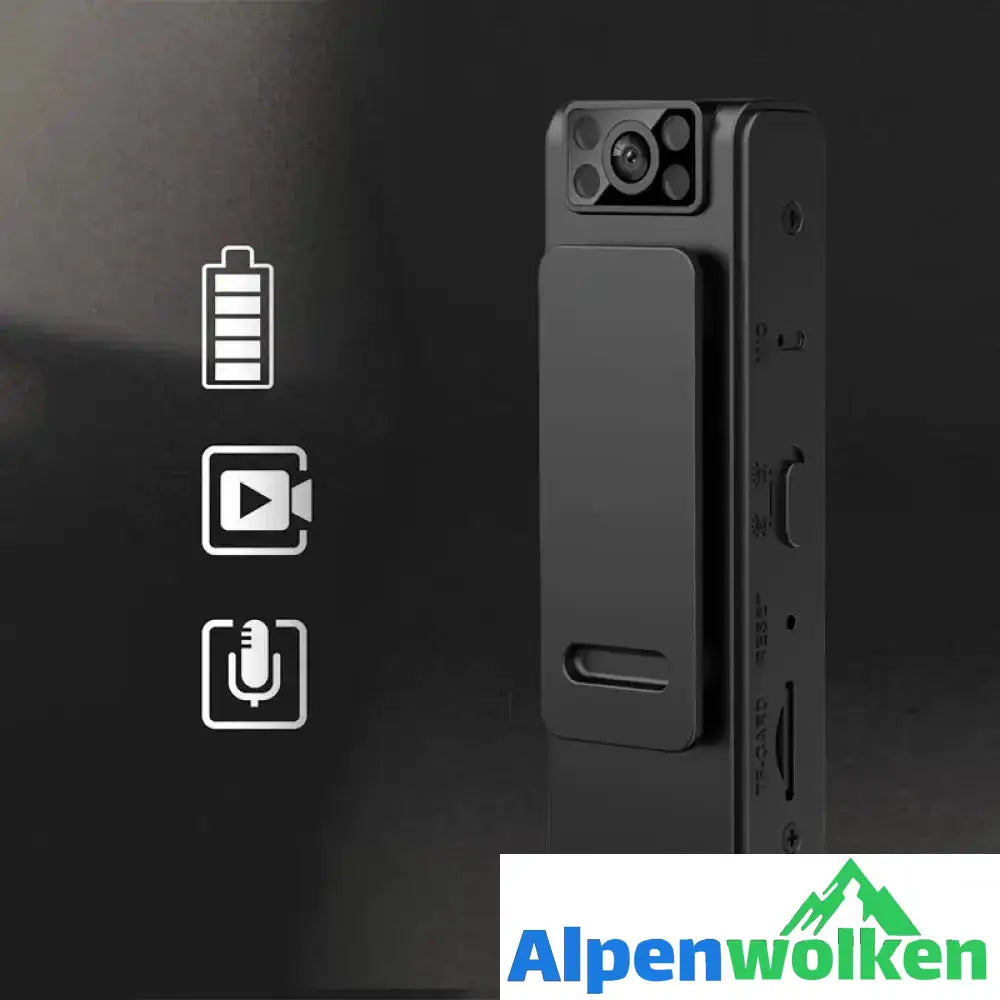 Alpenwolken - HD-Kamera mit magnetischem Rückclip