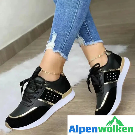 Alpenwolken - HealthyFit Orthopädische Diabetiker-Wanderschuhe, leichte Schwarz