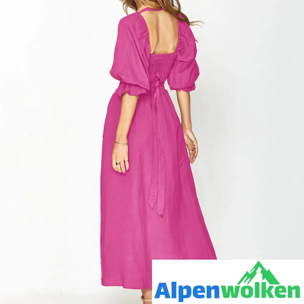 Alpenwolken - 🔥heißer Ausverkauf🔥Kleid mit Rüschen und Laternenärmeln