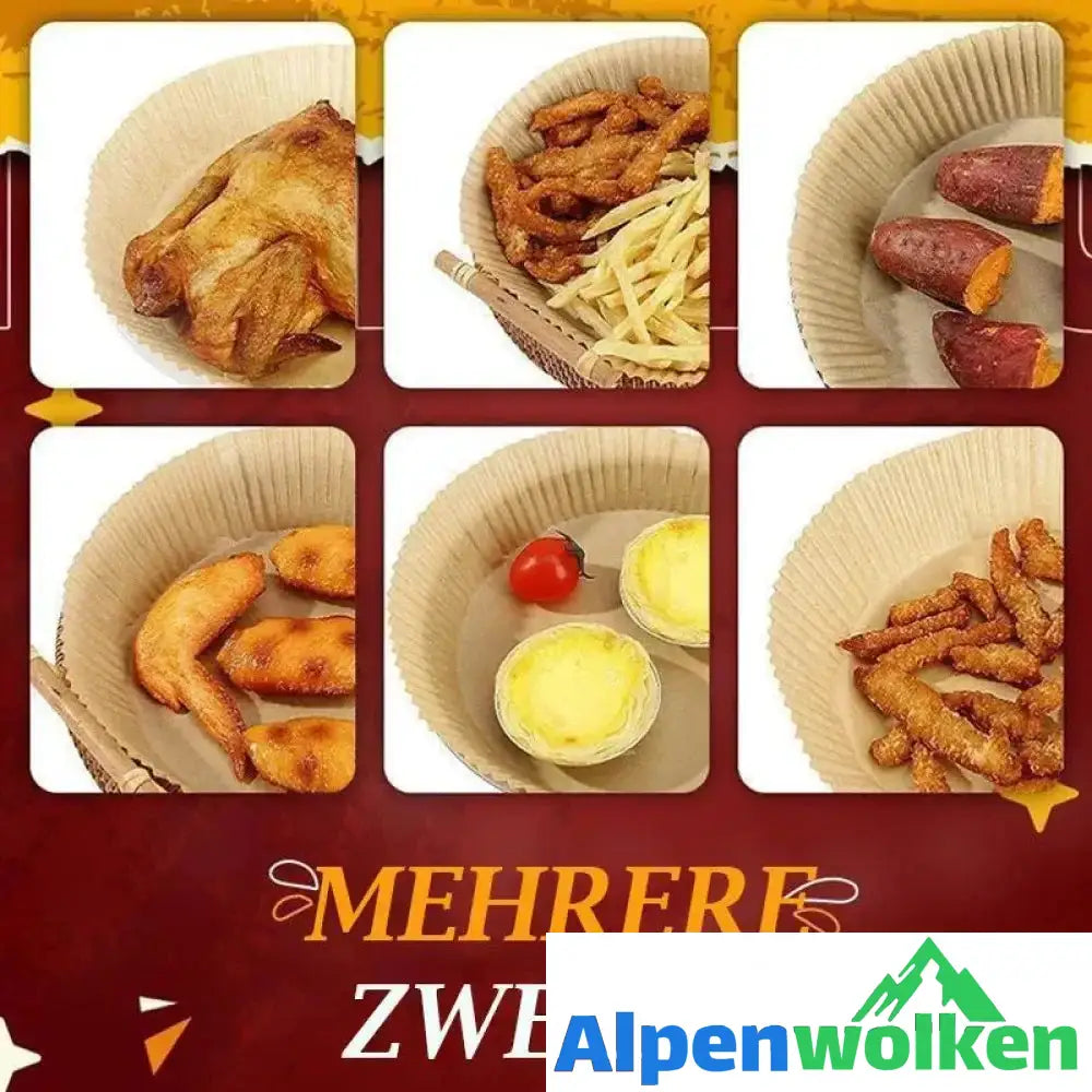 Alpenwolken - Heißluftfritteuse Einweg-Papiereinlage