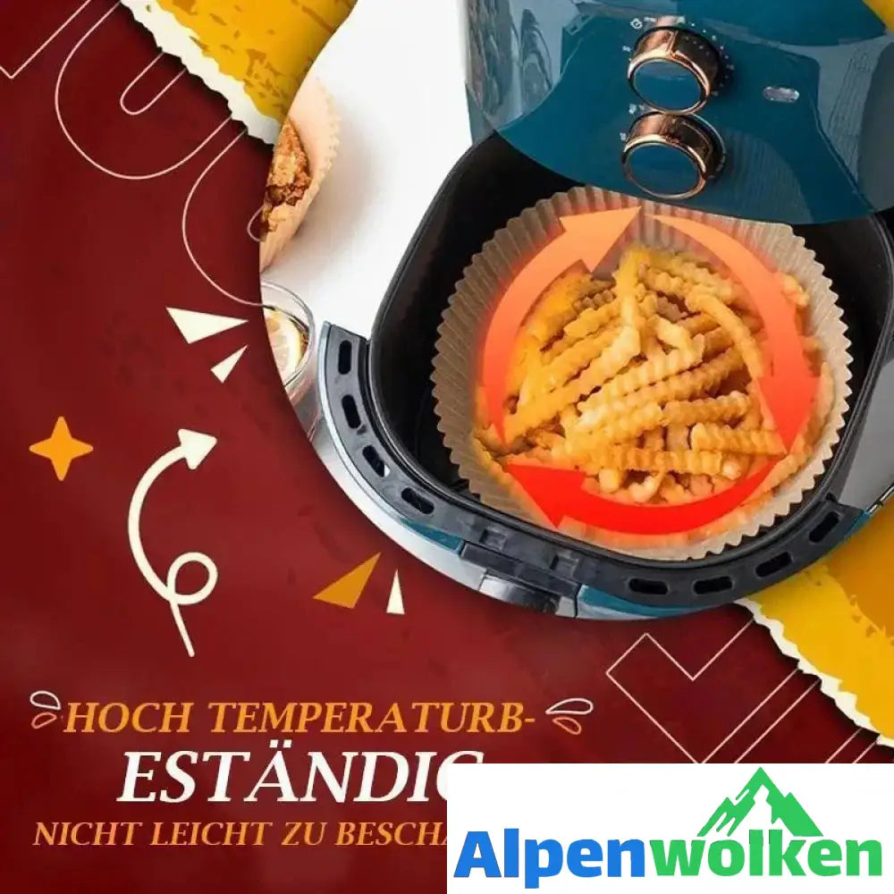 Alpenwolken - Heißluftfritteuse Einweg-Papiereinlage