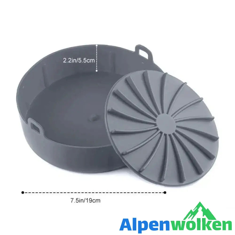 Alpenwolken - Heißluftfritteuse Silikonform Grau 19*5.5CM