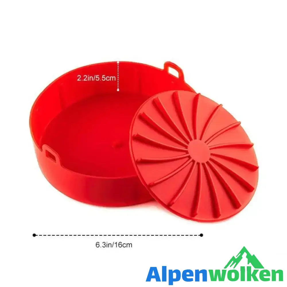 Alpenwolken - Heißluftfritteuse Silikonform Rot 16*5.5CM