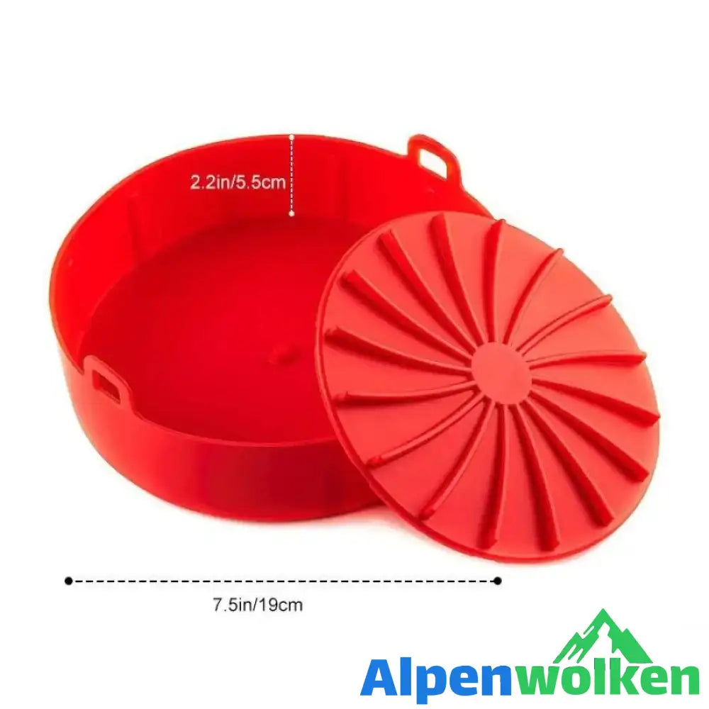 Alpenwolken - Heißluftfritteuse Silikonform Rot 19*5.5CM