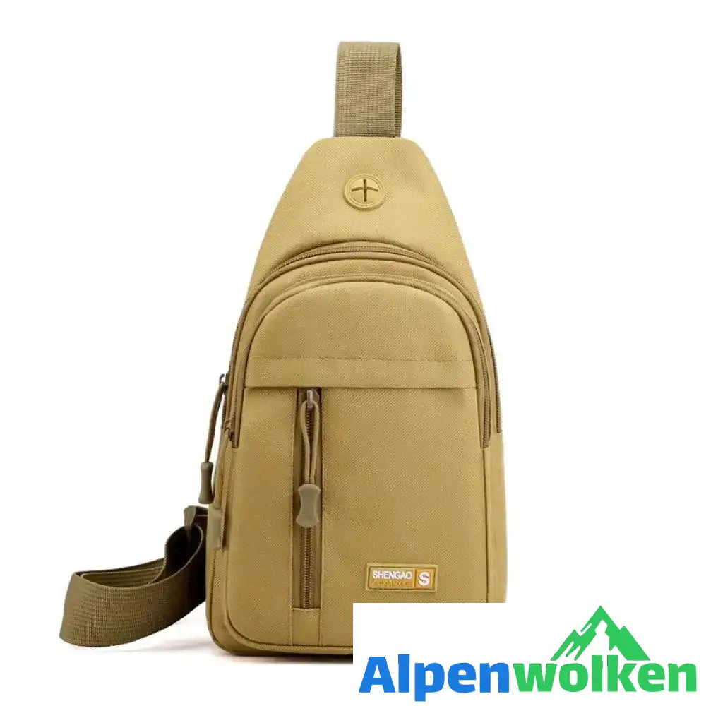 Alpenwolken - Herr Multifunktionale Sport Brusttasche Khaki