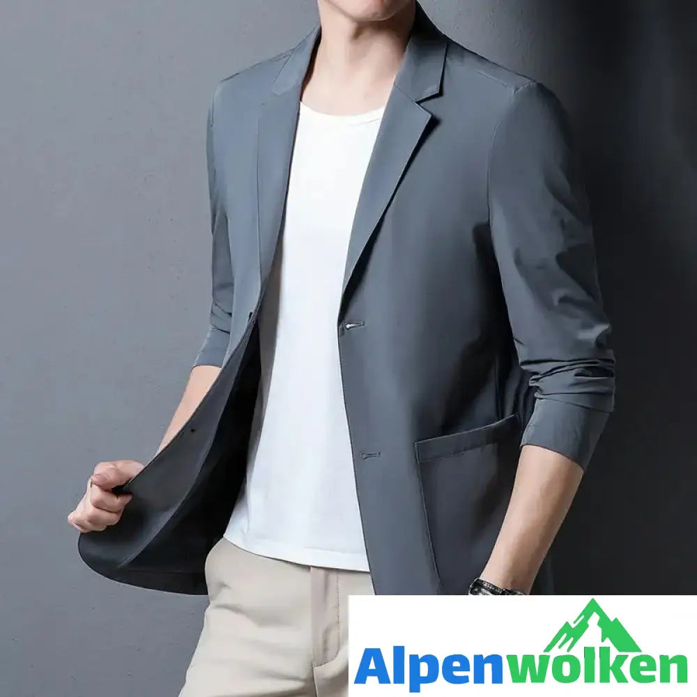 Alpenwolken - Herren-Blazer aus Eisseide