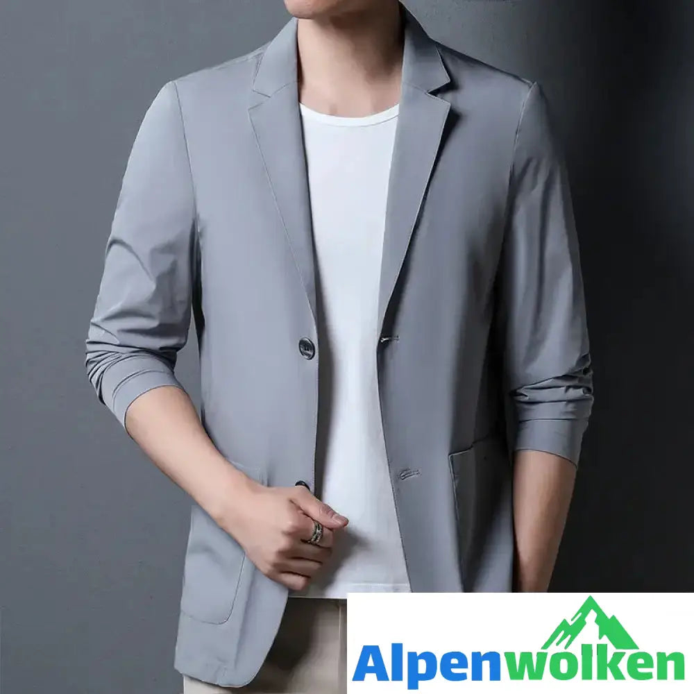 Alpenwolken - Herren-Blazer aus Eisseide