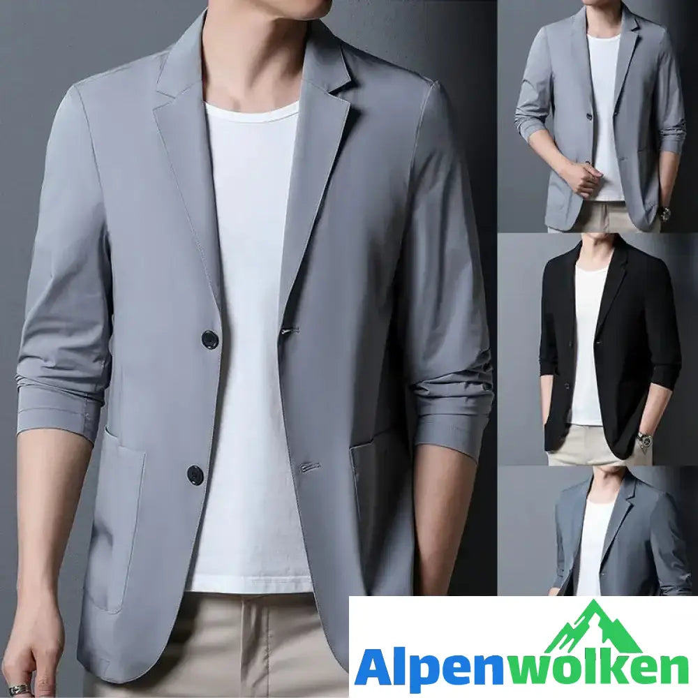 Alpenwolken - Herren-Blazer aus Eisseide