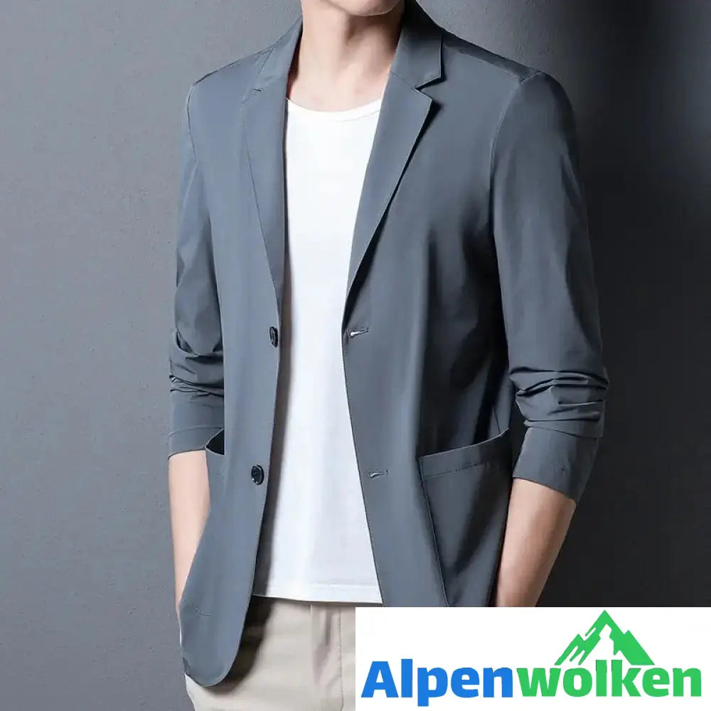 Alpenwolken - Herren-Blazer aus Eisseide