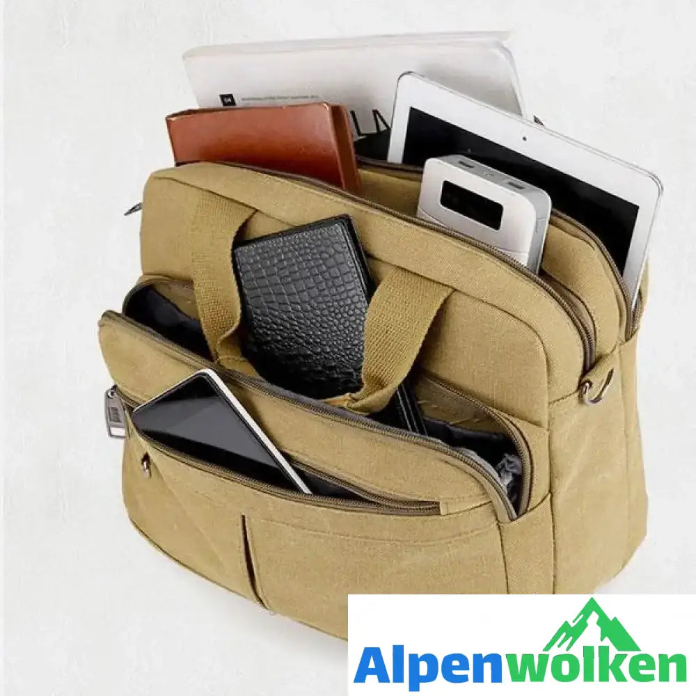 Alpenwolken - Herren Business Handtasche Umhängetasche mit großem Fassungsvermögen