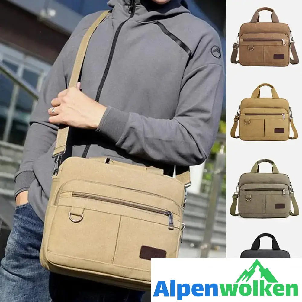 Alpenwolken - Herren Business Handtasche Umhängetasche mit großem Fassungsvermögen