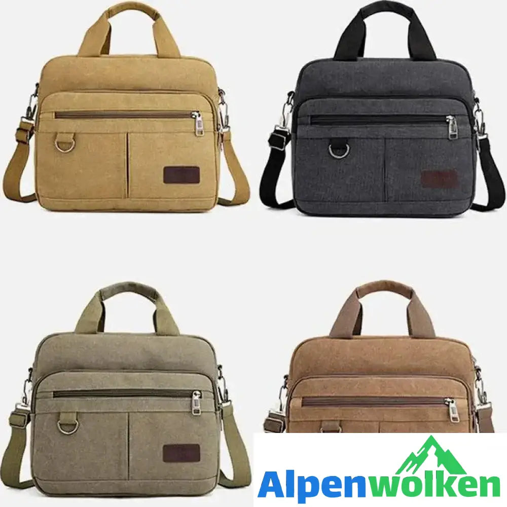 Alpenwolken - Herren Business Handtasche Umhängetasche mit großem Fassungsvermögen