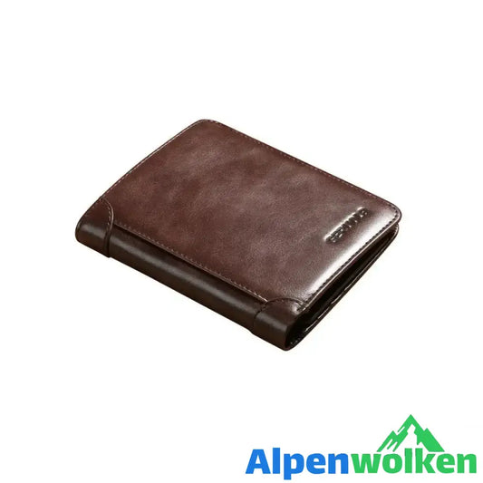 Alpenwolken - Herren Geldbörse Aus Leder