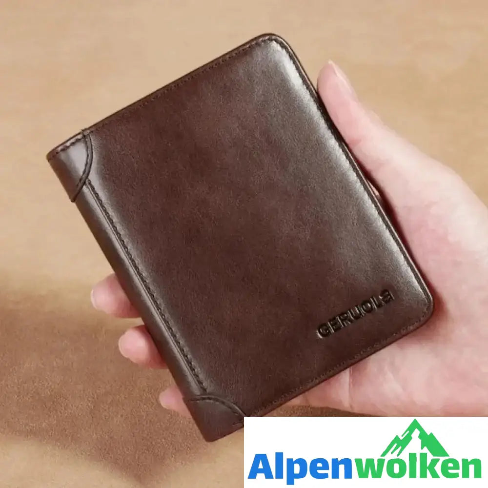 Alpenwolken - Herren Geldbörse Aus Leder