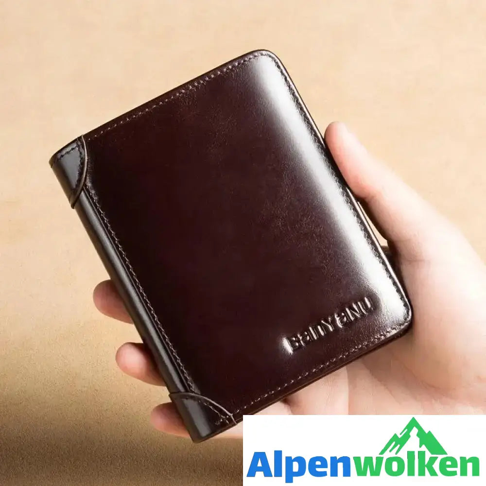 Alpenwolken - Herren Geldbörse braun