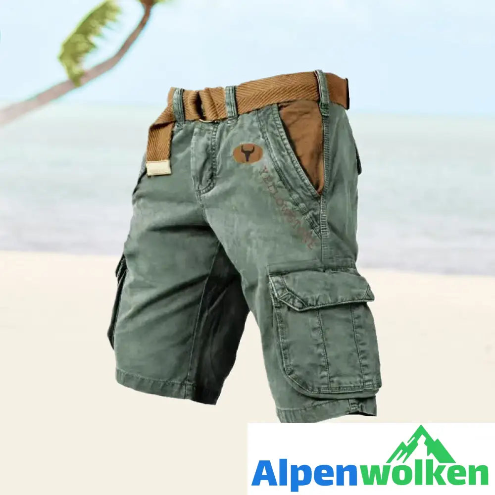 Alpenwolken - Herren-Shorts mit mehreren Taschen——🔥🔥Sommer-Vorverkaufsaktion