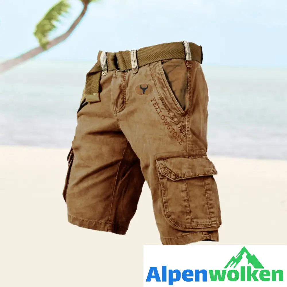 Alpenwolken - Herren-Shorts mit mehreren Taschen——🔥🔥Sommer-Vorverkaufsaktion