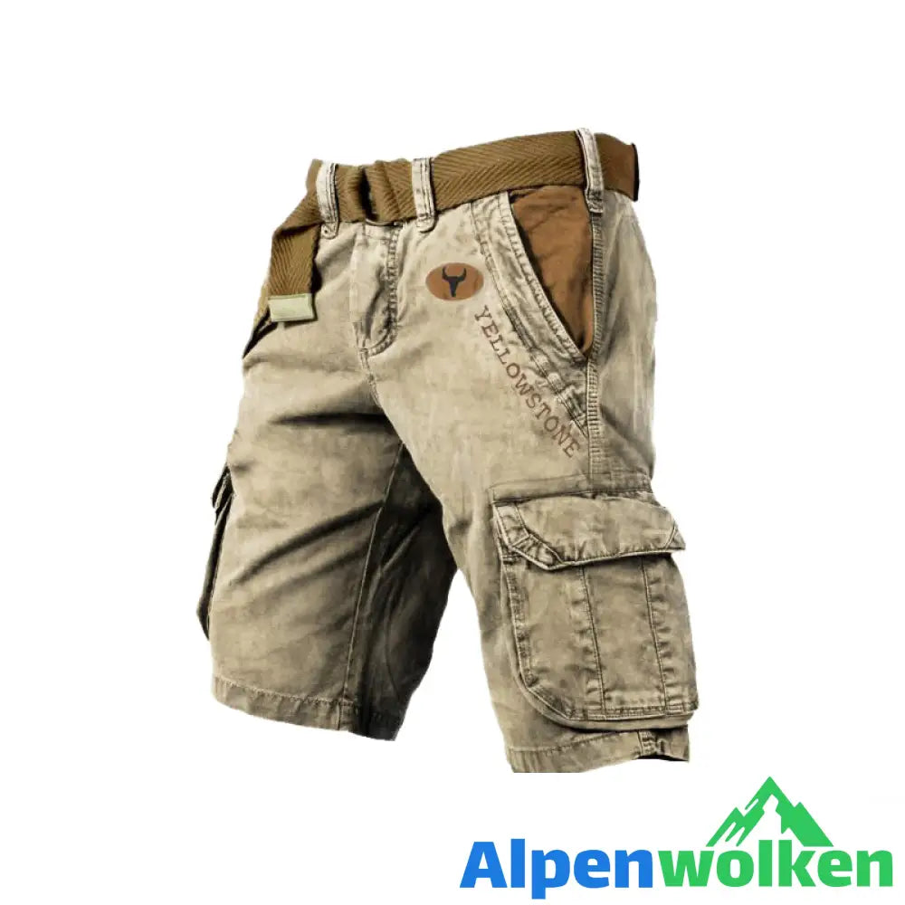 Alpenwolken - Herren-Shorts mit mehreren Taschen——🔥🔥Sommer-Vorverkaufsaktion