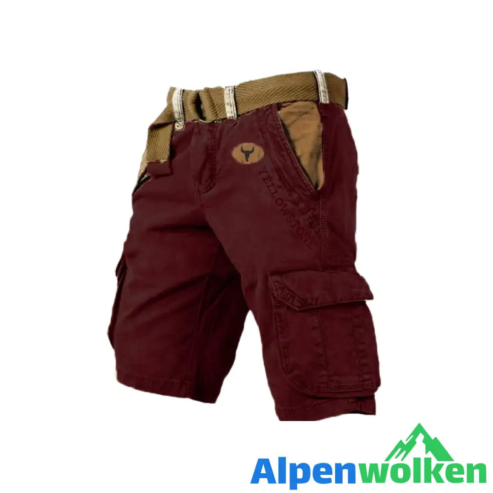 Alpenwolken - Herren-Shorts mit mehreren Taschen——🔥🔥Sommer-Vorverkaufsaktion