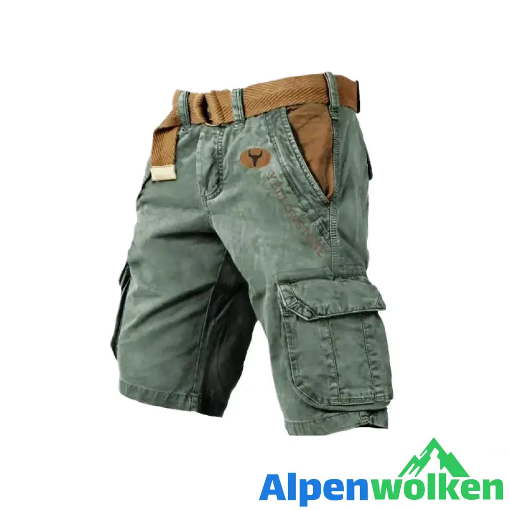 Alpenwolken - Herren-Shorts mit mehreren Taschen——🔥🔥Sommer-Vorverkaufsaktion