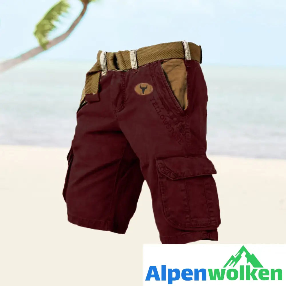 Alpenwolken - Herren-Shorts mit mehreren Taschen——🔥🔥Sommer-Vorverkaufsaktion