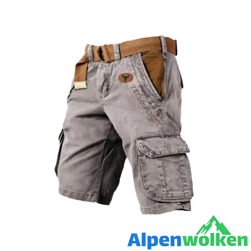 Alpenwolken - Herren-Shorts mit mehreren Taschen——🔥🔥Sommer-Vorverkaufsaktion