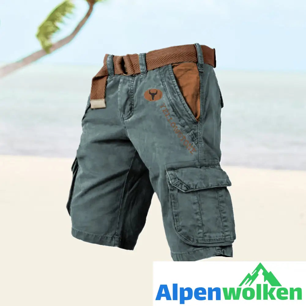 Alpenwolken - Herren-Shorts mit mehreren Taschen——🔥🔥Sommer-Vorverkaufsaktion