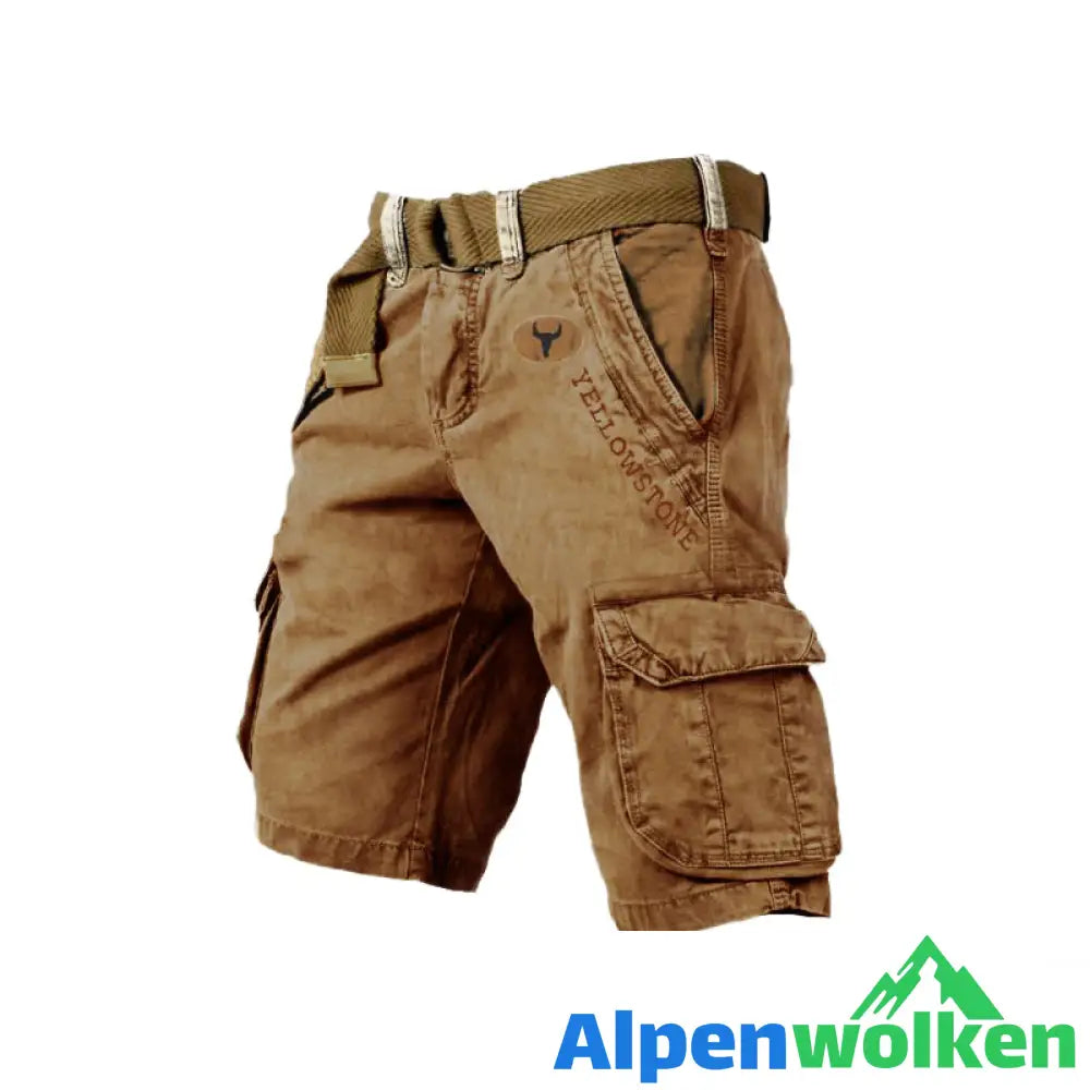 Alpenwolken - Herren-Shorts mit mehreren Taschen——🔥🔥Sommer-Vorverkaufsaktion