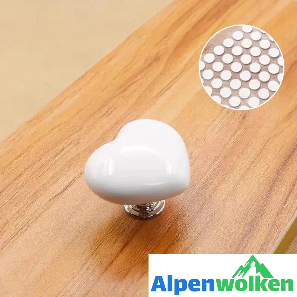 Alpenwolken - 🤍❤️💛Herzförmiger Toilettenknopf