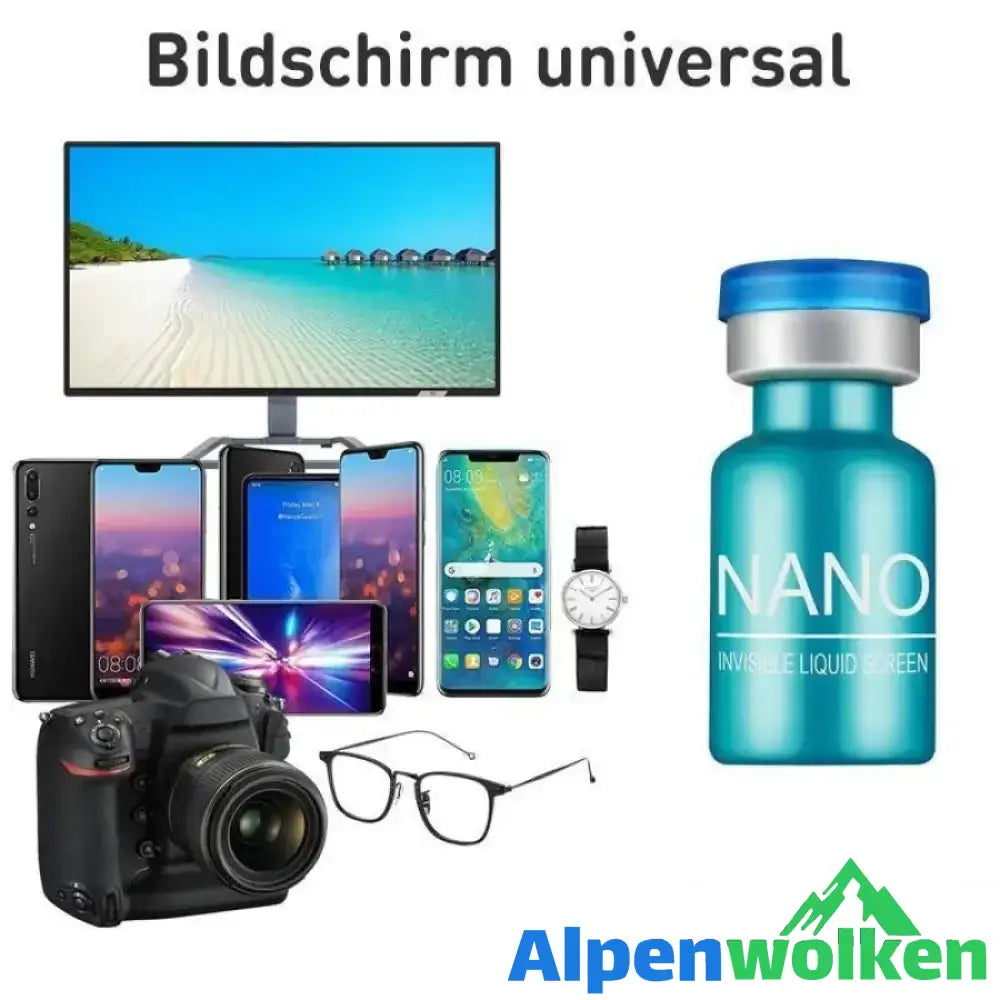 Alpenwolken - Hi-Tech Nano Liquid Screen Protector - Flüssiges Schutzglas