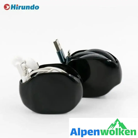 Alpenwolken - Hirundo Wrapfrei drahtloser tragbarer Manager, Schwarz/Weiss