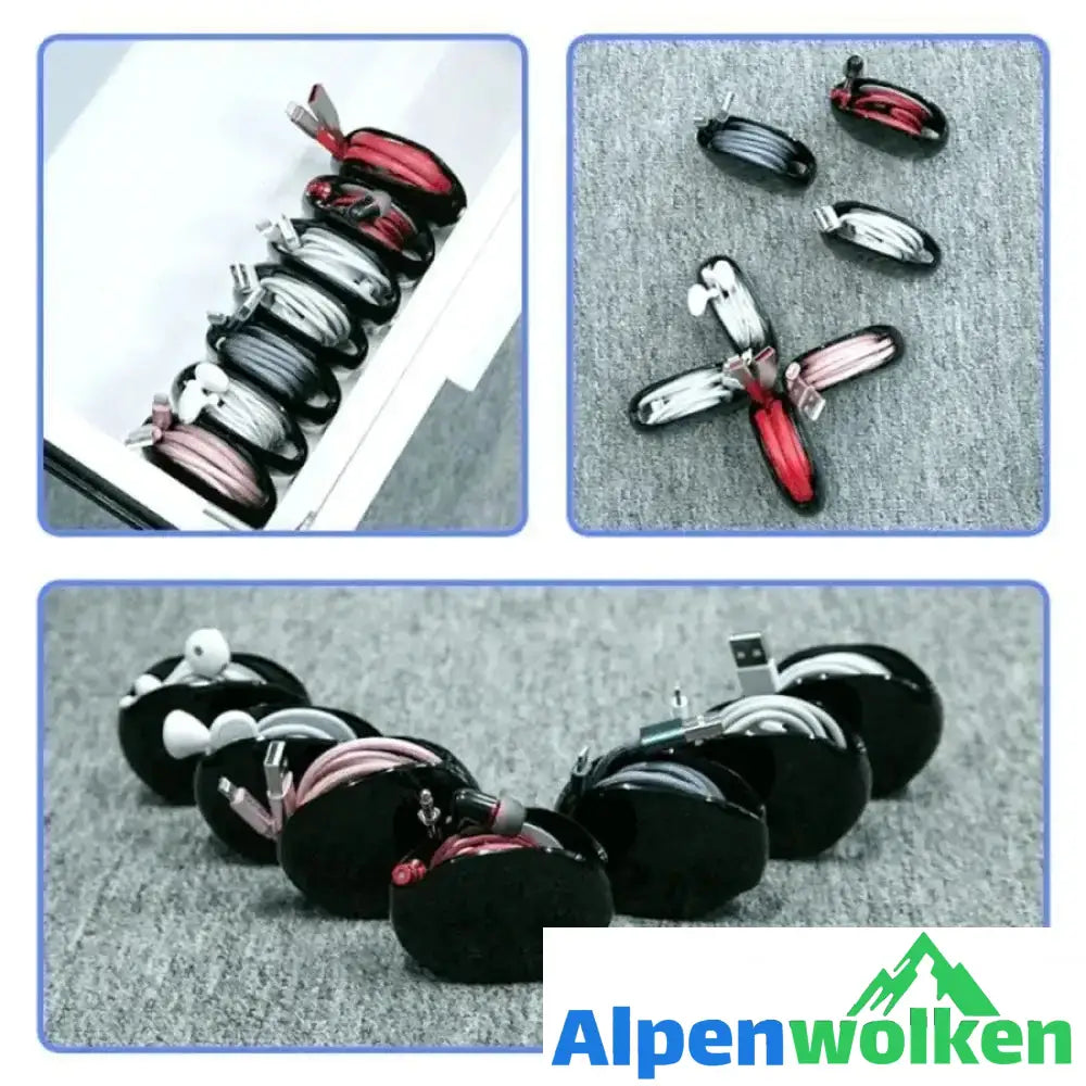 Alpenwolken - Hirundo Wrapfrei drahtloser tragbarer Manager, Schwarz/Weiss