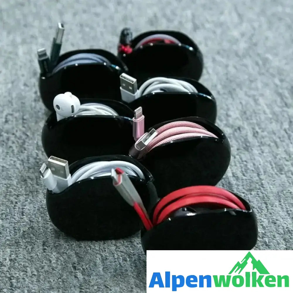 Alpenwolken - Hirundo Wrapfrei drahtloser tragbarer Manager, Schwarz/Weiss