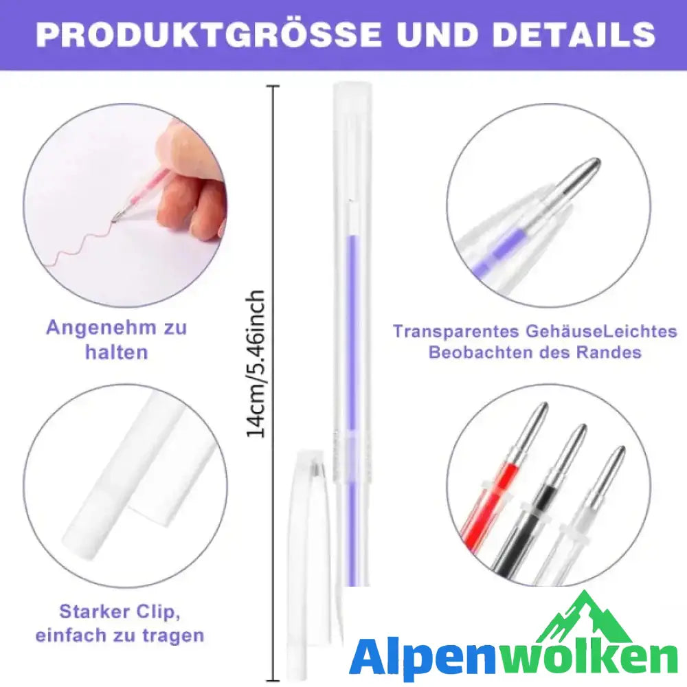 Alpenwolken - Hitze löschbarer Stoffmarkierung Stift